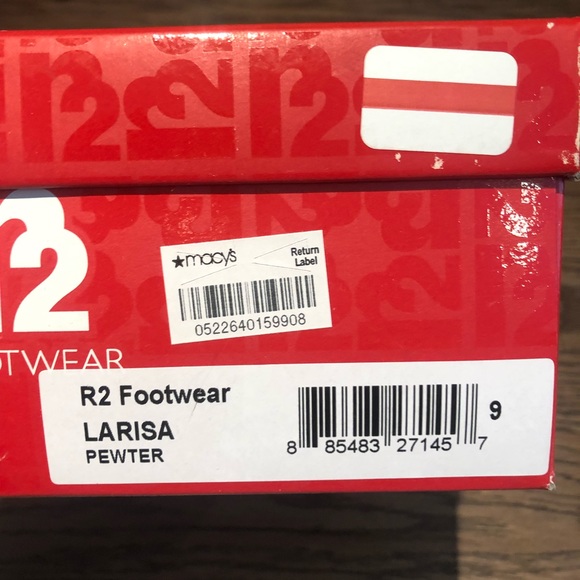 R2 Pewter Heels - NIB - Size 9 - Picture 3 of 4